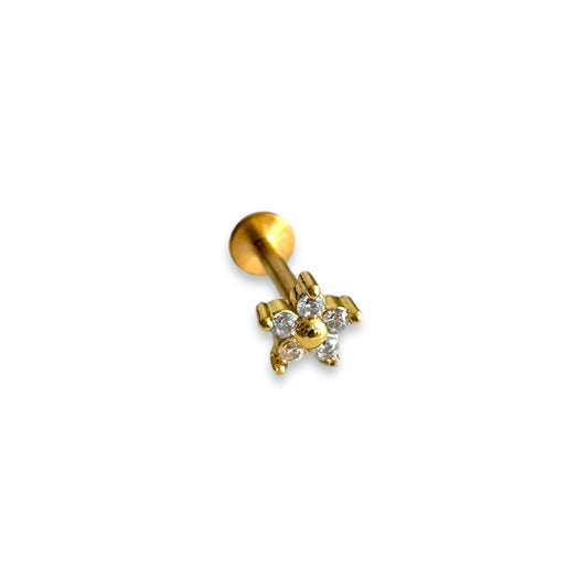 Piercing mini flor de 5 titanio