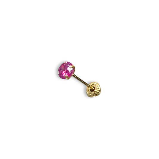 Piercing zirconia magenta 3mm