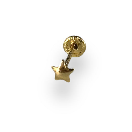 Piercing estrella mini oro 10k