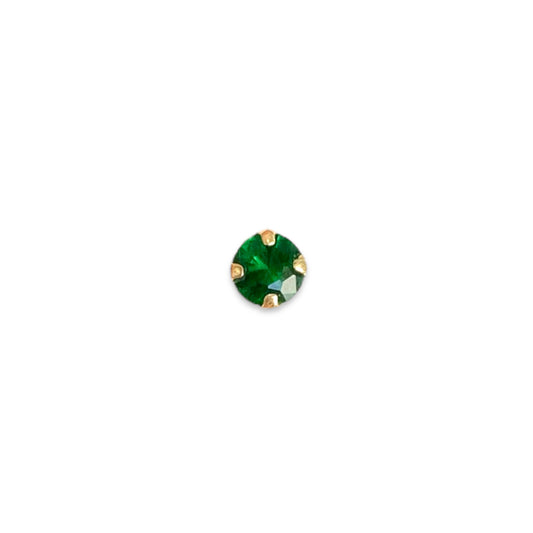 Piercing circonia verde 4mm