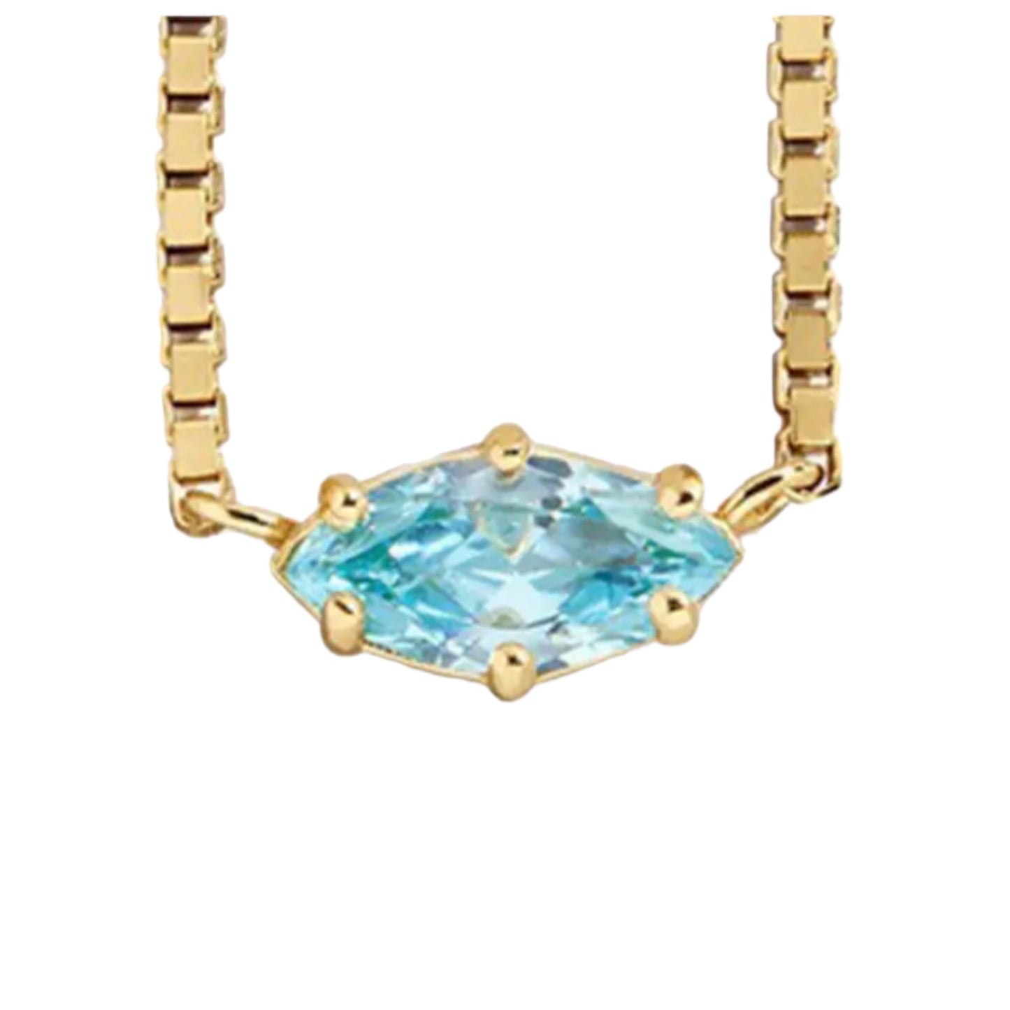 Aqua pietrina necklace