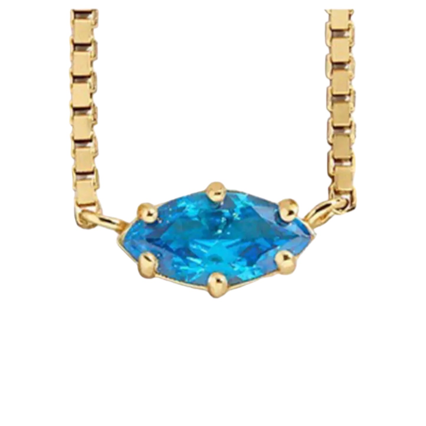 Baby blue pietrina necklace