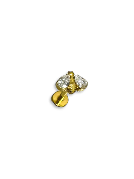 Piercing mini abeja titanio