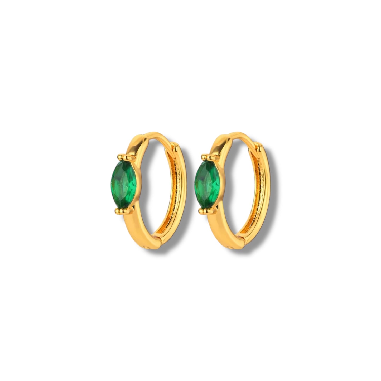 Green oval hoops