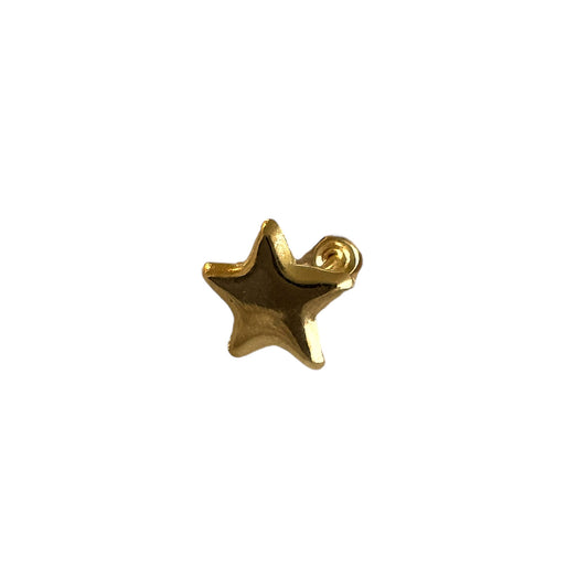 Piercing estrella grande lisa oro 10k