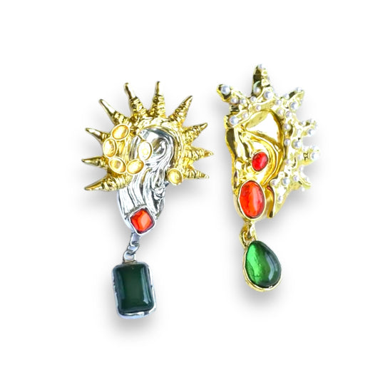 Crazy ears statement earrings