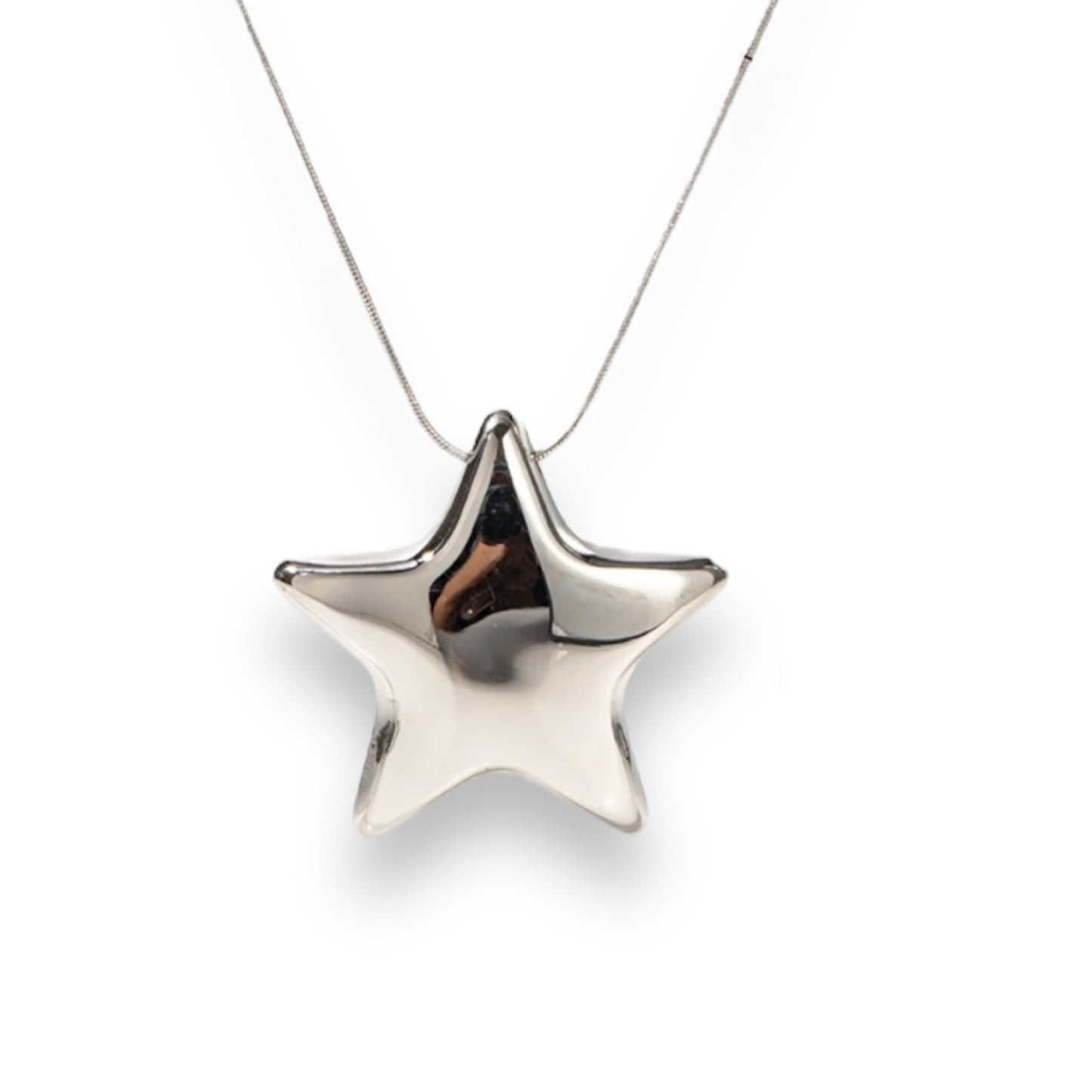 Silver star necklace