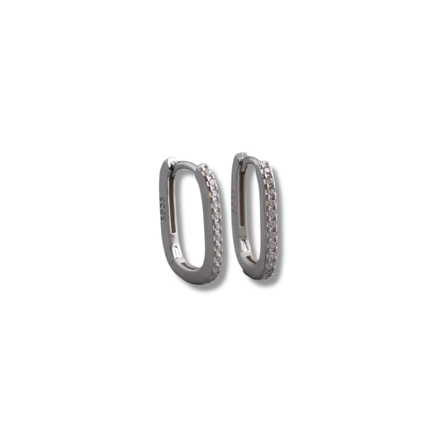 Silver Eva hoops