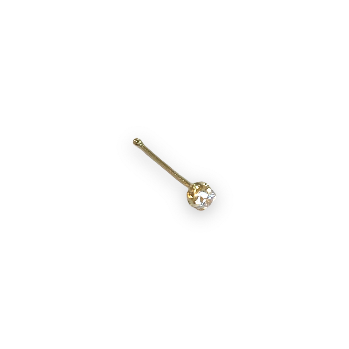 Piercing circonia nariz oro 10k